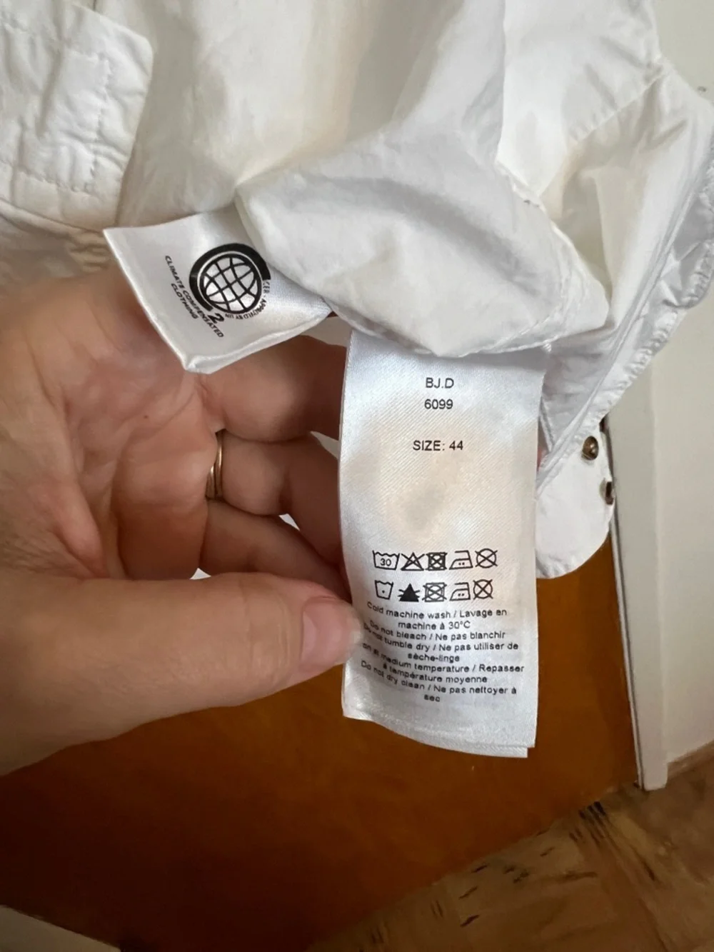 Ganni poplin large collar top - Picture 4 of 8